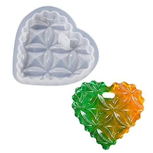Silikonform mit Herz-Motiv, Anhänger, Charms, Epoxidharz, für Harzguss, Schmuckherstellung, Handwerk, Auto, Heimdekoration Silikonform mit Herz-Motiv, Anhänger, Charms, Epoxidharz, für Harzguss, Schmuckherstellung, Handwerk, Auto, Heimdekoration von ZYHARUKO