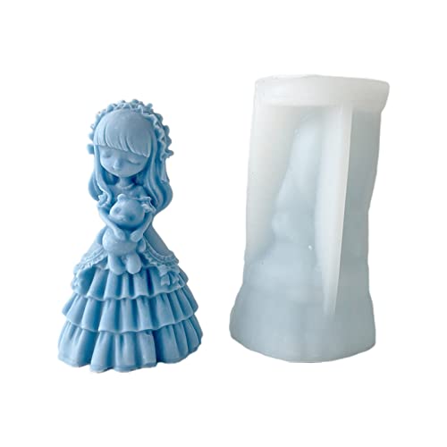 Silikonform mit Mädchenduft, zarte 3D-Puppe, Aroma, Gipsform, handgefertigte Formen für Epoxidguss von ZYHARUKO