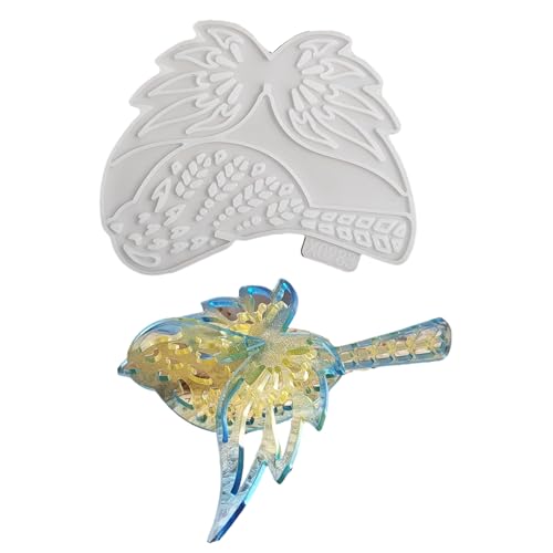 Stabile Silikonform mit langem Schwanz, Vogel-Bilderrahmen für Epoxidharz, zum Basteln Ihrer eigenen festlichen Dekorationen und Erinnerungsgeschenke von ZYHARUKO