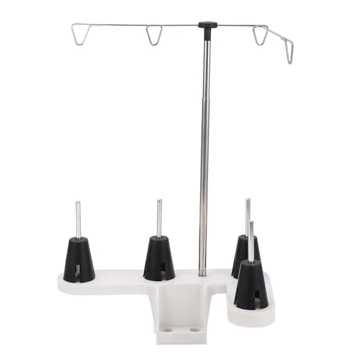 ZYHARUKO Garnhalter 4 Spulen Fadenregal Organizer Stickspulenhalter für Stick- und Nähmaschinen Rollenhalter Nähständer Spulenständer von ZYHARUKO