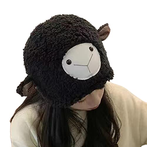 ZYHARUKO Plüsch-Schaf-Hut, Schafsohr-Hut, lustiger Schafohren-Plüschhut, Totenkopf, Mädchen, lustiger Hut ZYHARUKO Plüsch-Schaf-Hut, Schafsohr-Hut, lustiger Schafohren-Plüschhut, Totenkopf, Mädchen, lustiger Hut von ZYHARUKO