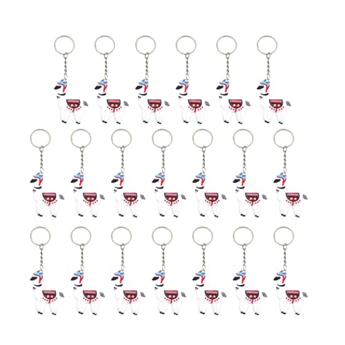 ZYHARUKO Set mit 20 Cartoon-Alpakas-Ringen, PVC-Taschen-Charm, einzigartiges Accessoire, Alpakas, Partyzubehör für Geschenke und Dekorationen, Partyzubehör, Schlüsselanhänger ZYHARUKO Set mit 20 Cartoon-Alpakas-Ringen, PVC-Taschen-Charm, einzigartiges Accessoire, Alpakas, Partyzubehör für Geschenke und Dekorationen, Partyzubehör, Schlüsselanhänger von ZYHARUKO