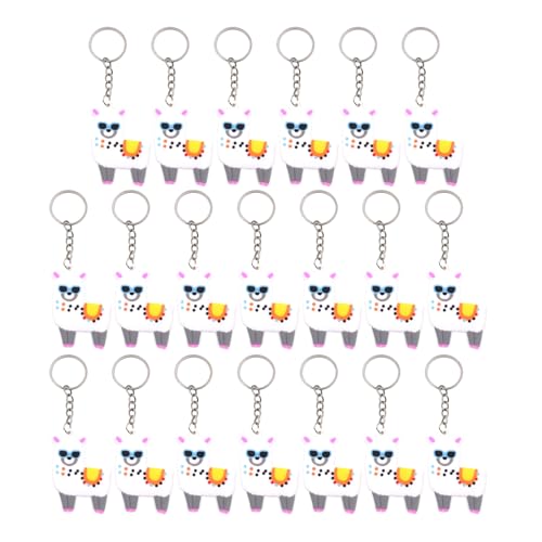 ZYHARUKO Set mit 20 Cartoon-Alpakas-Ringen, PVC-Taschen-Charm, einzigartiges Accessoire, Alpakas, Partyzubehör für Geschenke und Dekorationen, Partyzubehör, Schlüsselanhänger ZYHARUKO Set mit 20 Cartoon-Alpakas-Ringen, PVC-Taschen-Charm, einzigartiges Accessoire, Alpakas, Partyzubehör für Geschenke und Dekorationen, Partyzubehör, Schlüsselanhänger von ZYHARUKO