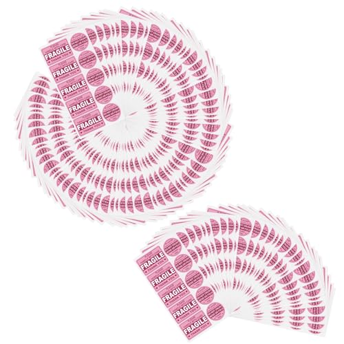 100 Stück zerbrechliche Aufkleber, Warnaufkleber, 5,1 cm, 7,6 x 5,1 cm, nicht zerdrücken, verbiegen oder falten, Etikett für Verpackungen 100 Stück zerbrechliche Aufkleber, Warnaufkleber, 5,1 cm, 7,6 x 5,1 cm, nicht zerdrücken, verbiegen oder falten, Etikett für Verpackungen von ZYKEJJDDAK