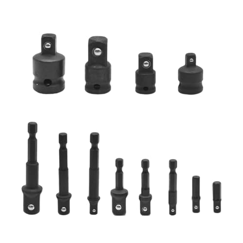12-teiliges Sechskantschaft-Adapter-Set für Stöße, vorbereitete Sechskantschäfte, Adapter-Upgrades für den vielseitigen Einsatz in der Automobil- und Heimreparatur 12-teiliges Sechskantschaft-Adapter-Set für Stöße, vorbereitete Sechskantschäfte, Adapter-Upgrades für den vielseitigen Einsatz in der Automobil- und Heimreparatur von ZYKEJJDDAK