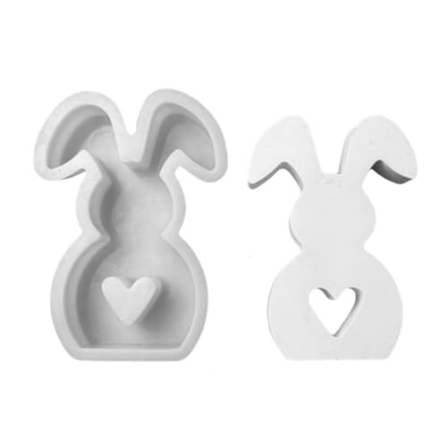 Herz Kaninchen Silikonform Tierische Gussformen Kerzenformen Handgefertigte Seife Backformen Epoxidharzen Formen Herz Kaninchen Silikonform Tierische Gussformen Kerzenformen Handgefertigte Seife Backformen Epoxidharzen Formen von ZYKEJJDDAK