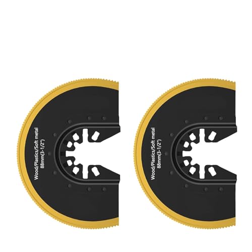 Oszillierender Multitool-Fräser, halbrund, bündiger Schnitt, oszillierende Trennscheibe, Schnellspanner für Holz- und Metallschneiden, 2 Stück Oszillierender Multitool-Fräser, halbrund, bündiger Schnitt, oszillierende Trennscheibe, Schnellspanner für Holz- und Metallschneiden, 2 Stück von ZYKEJJDDAK
