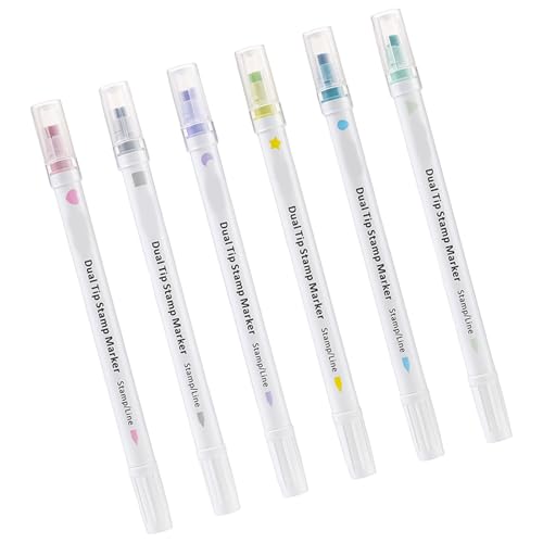 ZYKEJJDDAK Aquarell-Marker-Set mit Doppelkopf, 6 Farben, für Kinder, Studenten, Erwachsene, Scrapbooking, Kritzeln, Zeichnen, 6 Stück ZYKEJJDDAK Aquarell-Marker-Set mit Doppelkopf, 6 Farben, für Kinder, Studenten, Erwachsene, Scrapbooking, Kritzeln, Zeichnen, 6 Stück von ZYKEJJDDAK