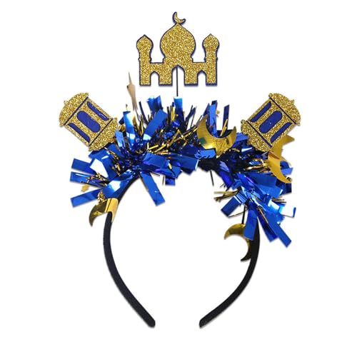 ZYKEJJDDAK Eid-Festival-Stirnband mit Halbmonden und Stern-Designs, modisches Accessoire für Damen, bequem zu tragen, PVC-Materialien ZYKEJJDDAK Eid-Festival-Stirnband mit Halbmonden und Stern-Designs, modisches Accessoire für Damen, bequem zu tragen, PVC-Materialien von ZYKEJJDDAK