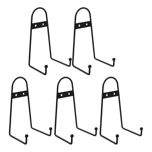 ZYKEJJDDAK Set mit 5 Wandhalterungen, Metall-Staffelei zum Präsentieren von Kunstwerken, dekoratives Schnörkelregal, praktische, vertikale Tellerständer ZYKEJJDDAK Set mit 5 Wandhalterungen, Metall-Staffelei zum Präsentieren von Kunstwerken, dekoratives Schnörkelregal, praktische, vertikale Tellerständer von ZYKEJJDDAK