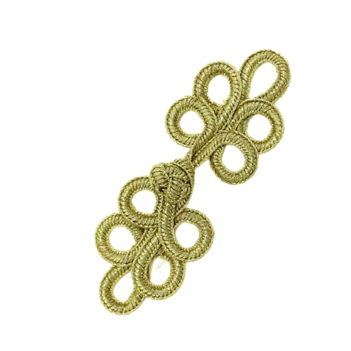 Zarte Fünf Blätter Golddraht Nähknopf Cheongsam Knöpfe Exquisit Geeignet für chinesische Kulturbegeisterte Zarte Fünf Blätter Golddraht Nähknopf Cheongsam Knöpfe Exquisit Geeignet für chinesische Kulturbegeisterte von ZYKEJJDDAK