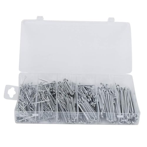 555pcs Cotter Pin -Sortiment -Kit | Verzinkte Splitstifte für Industriemaschinen / Automobil- / landwirtschaftliche Geräte | Verwitterung trotzige Befestigungselemente mit 555pcs Cotter Pin -Sortiment -Kit | Verzinkte Splitstifte für Industriemaschinen / Automobil- / landwirtschaftliche Geräte | Verwitterung trotzige Befestigungselemente mit von ZYLARUM