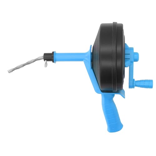 Schlange abtropfen 25ft | 65 Mangan Stahlleitschnecke für Toilette/Küche/Badezimmer | Doppelmodi Hand & Bohrerbetriebs -Drain -Wartungsinstrument (5m / 16.4ft) von ZYLARUM