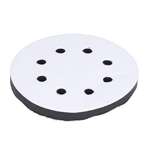 ZYLARUM 5 Zoll 8 Löcher Haken & Schleifenschleifpad | Weiches Schwammkissen zur Vibrationsreduktion | 125 -mm -Schnittstellenpolster für Schleifer/Politur | Kompatibel mit 5 von ZYLARUM