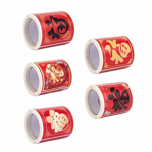 100 Blatt Siegeletiketten-Aufkleber für chinesisches Neujahr, Geschenkverpackung, dekorative für Scrapbooking, Umschläge, Briefumschläge, Siegel von ZYMIADOU