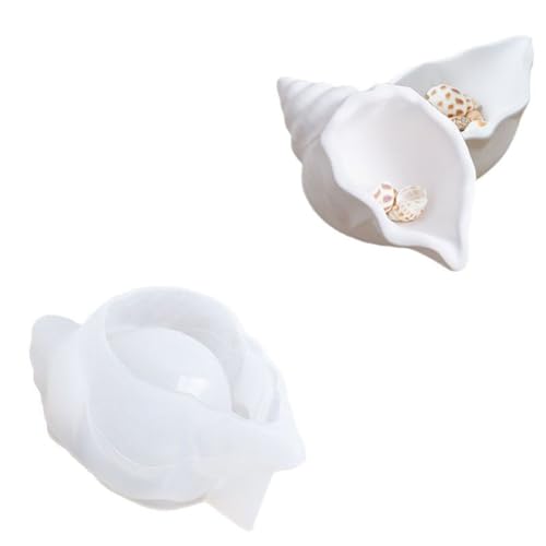 Conch Jar Silikonformen Schmuck Aufbewahrungsbox Epoxidharz Gussteile Zylinder Pflaster Muschelglas Schmuck Aufbewahrungsbox Silikon Ornament Harz von ZYMIADOU