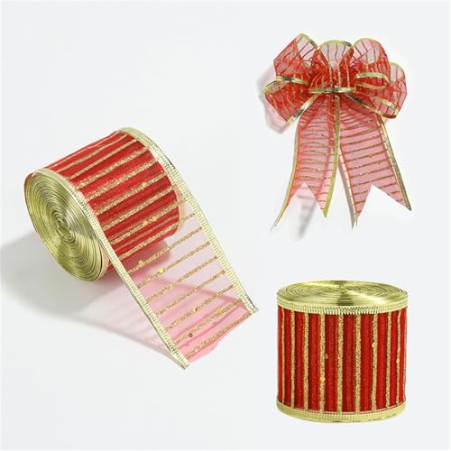 Festival Christmas Ribbon Collection Elegante saisonale Geschenkverpackung, Geschenkbänder mit weihnachtlichem Akzent, Handwerk für Schleifen Festival Christmas Ribbon Collection Elegante saisonale Geschenkverpackung, Geschenkbänder mit weihnachtlichem Akzent, Handwerk für Schleifen von ZYMIADOU