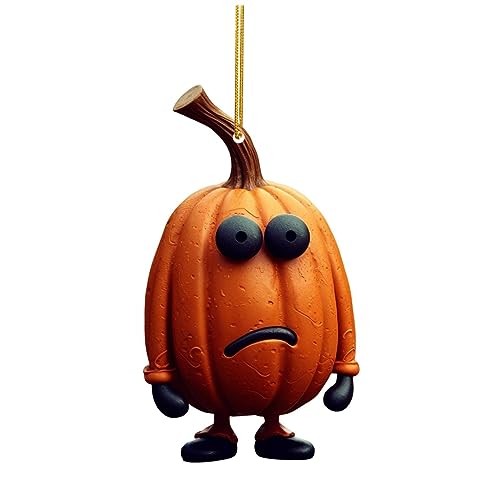 Happy Halloween Acryl Kürbis Hängende Ornament Requisiten für festlichen Halloween-Kürbis-Anhänger von ZYMIADOU