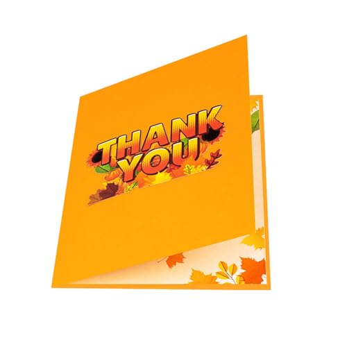 Thanksgiving-Papier Dankeskarte Popup-Karte Herbsternte Design Einladung für Herbst Halloween Familie Bindungen Herbst Festival Dekorativ von ZYMIADOU