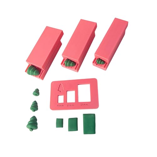 Weihnachtsbaum-Stempel, Werkzeug, 3 Rollen für künstlerische Schmuckherstellung und handgefertigte Geschenke, handgefertigtes Schmuck-Ton-Werkzeug-Set von ZYMIADOU