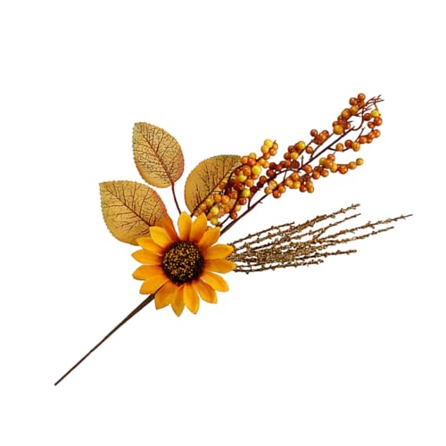 ZYMIADOU 2 Stück Thanksgiving Ernte Display Handwerk Supplies Künstliche Ahornblätter Zweig Herbst Blumen Arrangement Dekoration Saisonale Türdekoration von ZYMIADOU