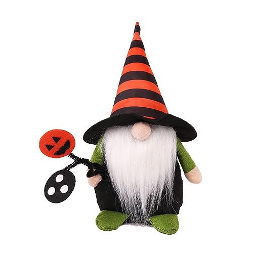 ZYMIADOU Halloween Gesichts Puppe Stehende Ornamente Dekorationen Kleiner Zwerg für Festival Party Supplies Kind Halloween Puppe von ZYMIADOU