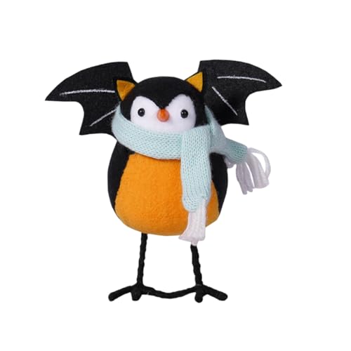 ZYMIADOU Halloween-Vogelstatue, Weihnachtsdekoration, Halloween, Karneval, handgefertigte Puppen, Plüsch-Dekorationen, Kindergeschenk, Heimdekorationen für Wohnzimmer, Zuhause, moderne Büros, Regale von ZYMIADOU