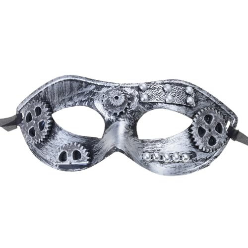 ZYMIADOU Maskerade Halbes Gesicht Party Sterevunk Karneval Venezianer Ball Abschlussball für Halloween Cosplay Steampunk Karneval von ZYMIADOU