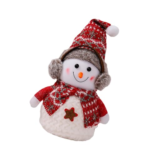ZYMIADOU Schneemann aus Baumwolle, Polyester, Plüschpuppe, Weihnachtsdekoration, einfach zu montieren, Urlaub, Familientreffen, Baumwoll-Schneemann von ZYMIADOU