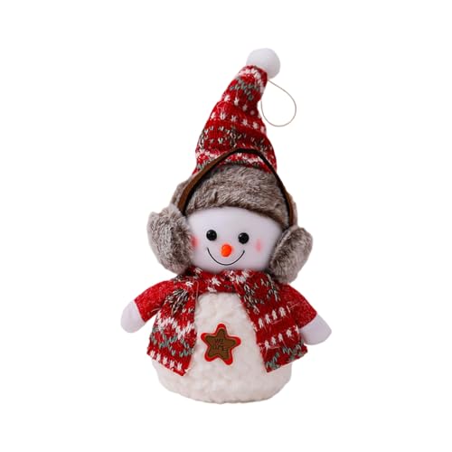 ZYMIADOU Schneemann aus Baumwolle, Polyester, Plüschpuppe, Weihnachtsdekoration, einfach zu montieren, Urlaub, Familientreffen, Baumwoll-Schneemann von ZYMIADOU