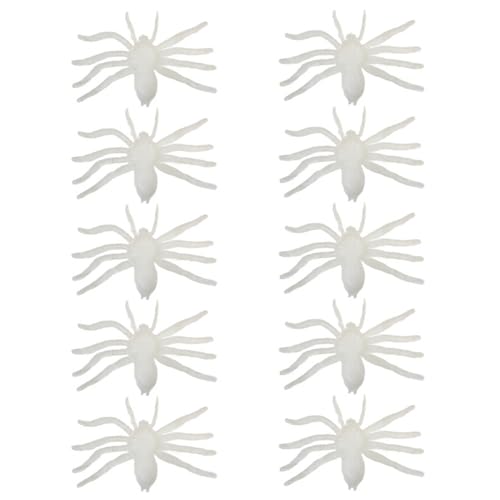 ZYMIADOU Set mit 10 Spinnenform-Dekorationen, erschreckender Halloween-Urlaub, Schmuck, Zuhause, Wand, Garten, Verzierung, Wanddekoration von ZYMIADOU
