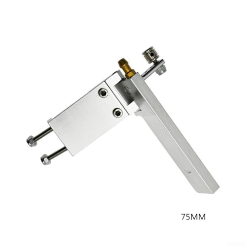 ZYNCUE Ruderwasser-Tonabnehmer aus Aluminium für elektrische Methanol-RC-Bootsteile, leichtes Design (Silber, 75 mm) von ZYNCUE