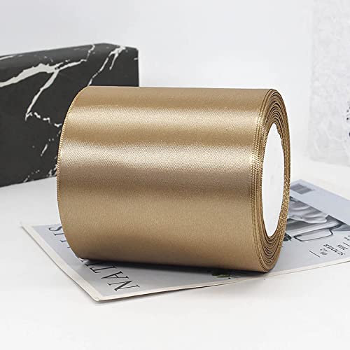 ZYOOO 10cm * 22m Satinband Gold Breit - Schleifenband Geschenkband zum Hochzeit Geschenk Dekoration von ZYOOO lift