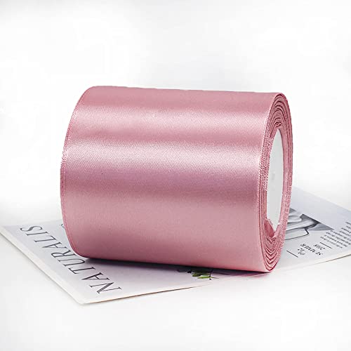 ZYOOO 10cm * 22m Satinband Rosa Breit - Schleifenband Geschenkband zum Hochzeit Geschenk Dekoration von ZYOOO lift