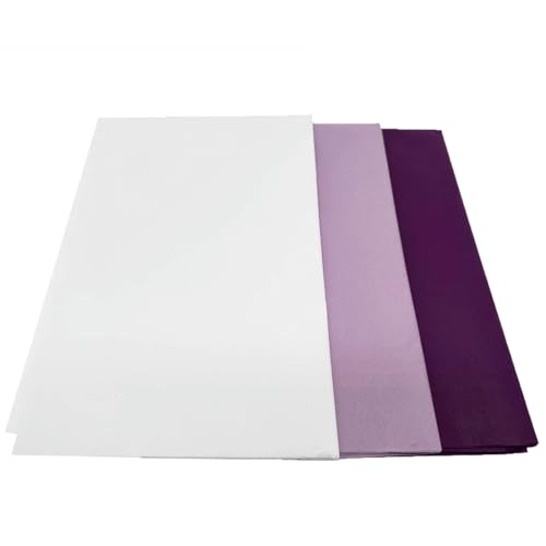 ZYOOO 15 Blatt 70 x 50 cm Seidenpapier Lila/Violett Set,3 Arten Geschenkpapier Bastelpapier Geschenk Verpackungsmaterial für Hochzeit, Babyparty, Geburtstag von ZYOOO lift