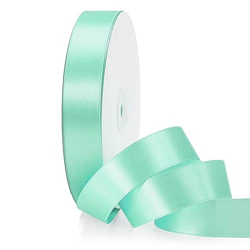 ZYOOO 25mm X 91m Satinband Türkis - Schleifenband Geschenkband Bänder zum Basteln ZYOOO 25mm X 91m Satinband Türkis - Schleifenband Geschenkband Bänder zum Basteln von ZYOOO lift