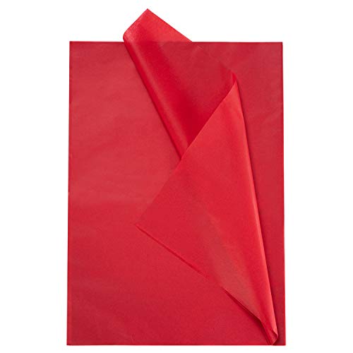 ZYOOO 50 Blatt Seidenpapier Rot, 70 cm x 50 cm,Rote Geschenkpapier für Bastelarbeiten, Dekoration von ZYOOO lift