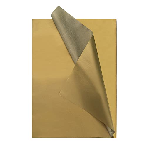 ZYOOO 50 Blatt Seidenpapier Gold,70 cm x 50 cm,Geschenkpapier für Bastelarbeiten,DIY Deko von ZYOOO lift
