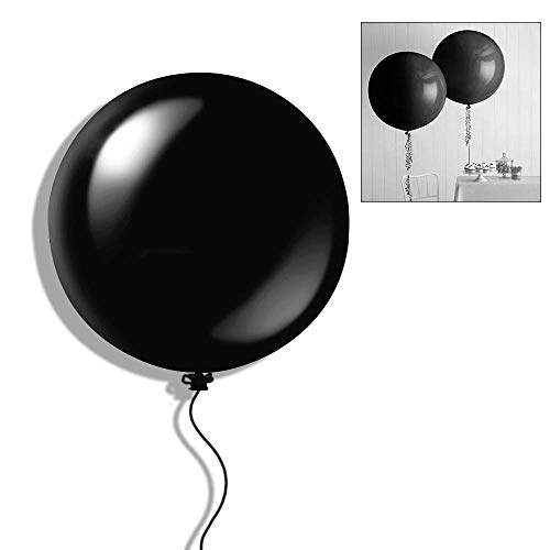 ZYOOO Große Luftballons Schwarzer 36 Zoll/91.5 cm Schwarzer Große Ballons - 6 Stück von ZYOOO lift