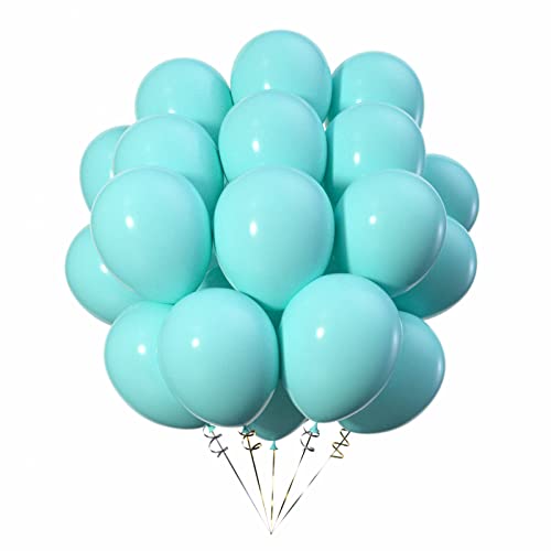 ZYOOO Luftballons Türkis 12 Zoll/30.5 cm Tiffany Blau Ballons - 50 Stück von ZYOOO lift