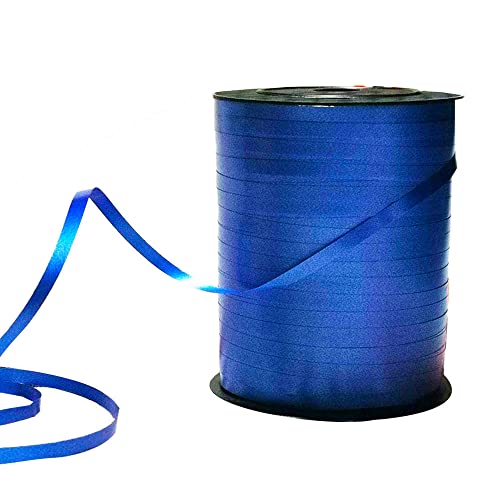 ZYOOO Ballonschnur Blau,Ringelbänder Dunkelblau,Geschenkband – 5mm * 457m von ZYOOO lift