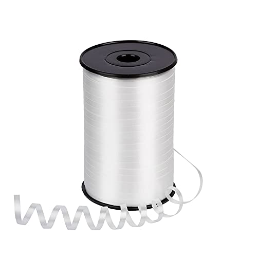 ZYOOO Ballonschnur Weiße,Ringelbänder Weiss,Geschenkband – 5mm * 457m von ZYOOO lift