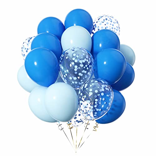ZYOOO hellblaue und blaue Luftballons Mix Konfetti-Ballons, 30,5 cm, 50 Stück von ZYOOO lift