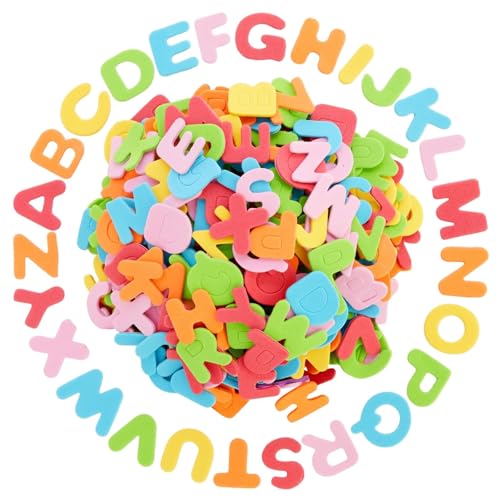 156 Stück Moosgummi Selbstklebend Sticker, 6 Sets Selbstklebende Alphabete von A bis Z für Kinder (6 Farben) – Alphabet Aufkleber – Klebebuchstaben von ZYWQ