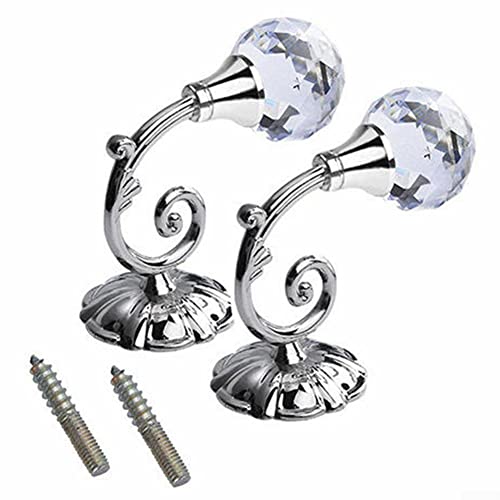 2 x Raffhalter für Vorhänge, Wand-Raffhalter, Silber, Gold, Kristall, Haken, Dekoration 2 x Raffhalter für Vorhänge, Wand-Raffhalter, Silber, Gold, Kristall, Haken, Dekoration von ZYWUOY