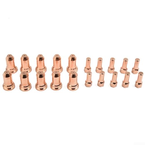 52556 Elektroden 51246 Düsenspitzen, 1,0 mm, passend für Plasmaschneidbrenner PT-100, IPT100, PT100, 20 Stück 52556 Elektroden 51246 Düsenspitzen, 1,0 mm, passend für Plasmaschneidbrenner PT-100, IPT100, PT100, 20 Stück von ZYWUOY