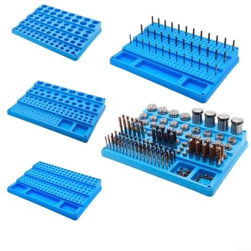 CNC-Werkzeug-Aufbewahrungsbox mit 82/144/168/200/288 Löchern für den professionellen Einsatz (16–32 mm, 82 Löcher) von ZYWUOY