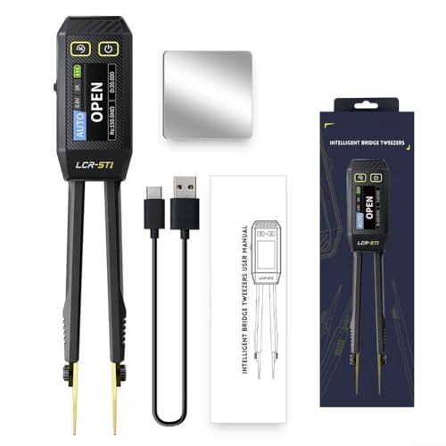 ZYWUOY Digitales Multimeter, LCR-ST1 Digitales Brückenmessgerät, Hochpräzises LCR Messgerät, Intelligenter Pinzetten-Tester mit 1,14-Zoll-Bildschirm mit Aufbewahrungstasche ZYWUOY Digitales Multimeter, LCR-ST1 Digitales Brückenmessgerät, Hochpräzises LCR Messgerät, Intelligenter Pinzetten-Tester mit 1,14-Zoll-Bildschirm mit Aufbewahrungstasche von ZYWUOY