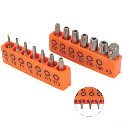 Komplettes 14-teiliges Torx-Schraubendreher-Bit-Set, 25 mm, mit Sechskantschaft für elektrische und pneumatische Werkzeuge Komplettes 14-teiliges Torx-Schraubendreher-Bit-Set, 25 mm, mit Sechskantschaft für elektrische und pneumatische Werkzeuge von ZYWUOY