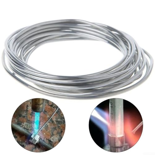 Lötwerkzeug aus Stahl, Kupfer, Aluminium mit Flussmittelkern-Schweißstäben für effiziente Schweißwartung (2,0 mm x 500 mm) von ZYWUOY